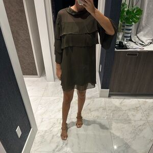 Zara Olive green dress size L